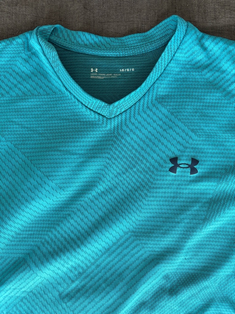 Under Armour Men's Teal V-Neck Performance Polo